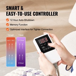 Kaukoinfrapunalämpötyyny ametistikivillä 46 x 46 senttimetriä selälle