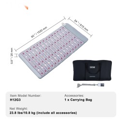 Ametistilämpöalusta 1530x615 mm jade turmaliini kauko-infrapuna 660nm punavalo negatiiviset ionit