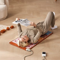 Kaukoinfrapunalämpömatto 104×51 cm 5 jalokiveä 660 nanometrin punavalo