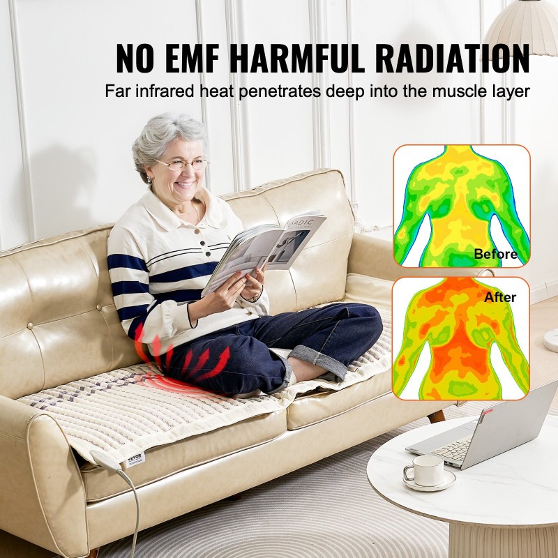 Ametistilämpömatto kaukoinfrapunasäteilyllä luonnonkivillä 1830 x 610 mm