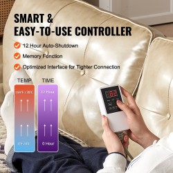 Ametistilämpömatto kaukoinfrapunasäteilyllä luonnonkivillä 1830 x 610 mm
