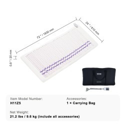 Ametistilämpömatto kaukoinfrapunasäteilyllä luonnonkivillä 1830 x 610 mm