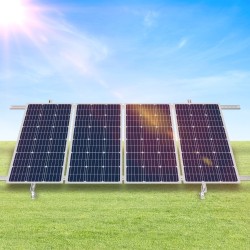 Maakiinnikesarja aurinkopaneeleille hiiliteräs kaksi sarjaa 4–8 aurinkopaneelia säädettävä 30–60 asteen kallistus