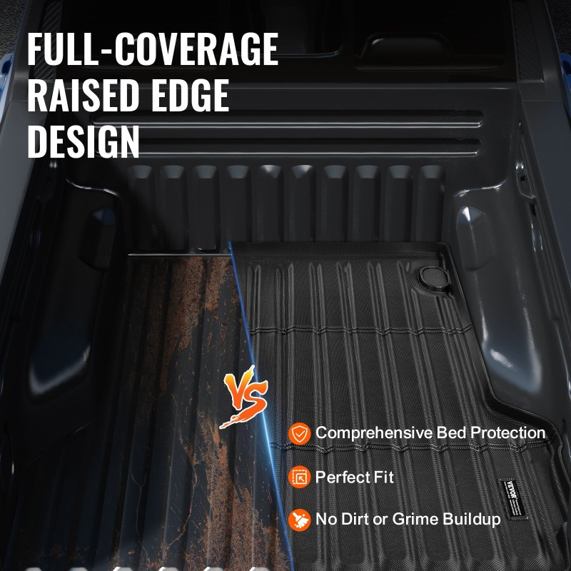 Kuormatilan matto paksusta termoplastisesta elastomeerista Ford Maverick 2022–2024 5 jalan lavalle