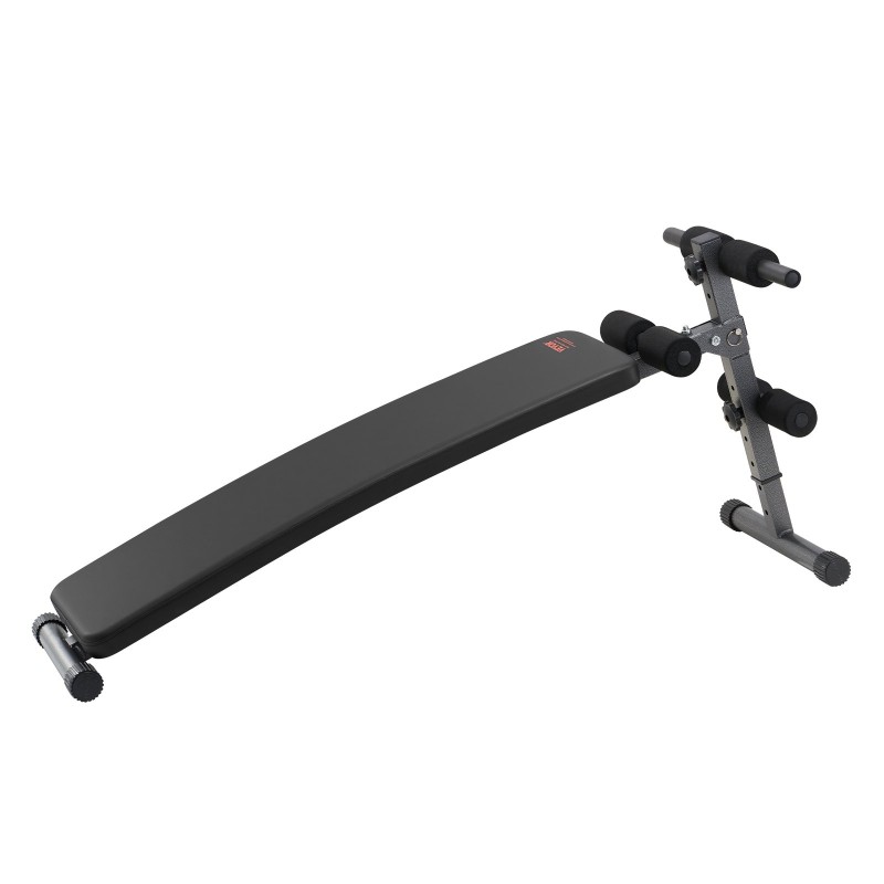 Vatsalihaspenkki taitettava teräsrunko 5 korkeussäätöä säädettävä jalkatuki 226 kg