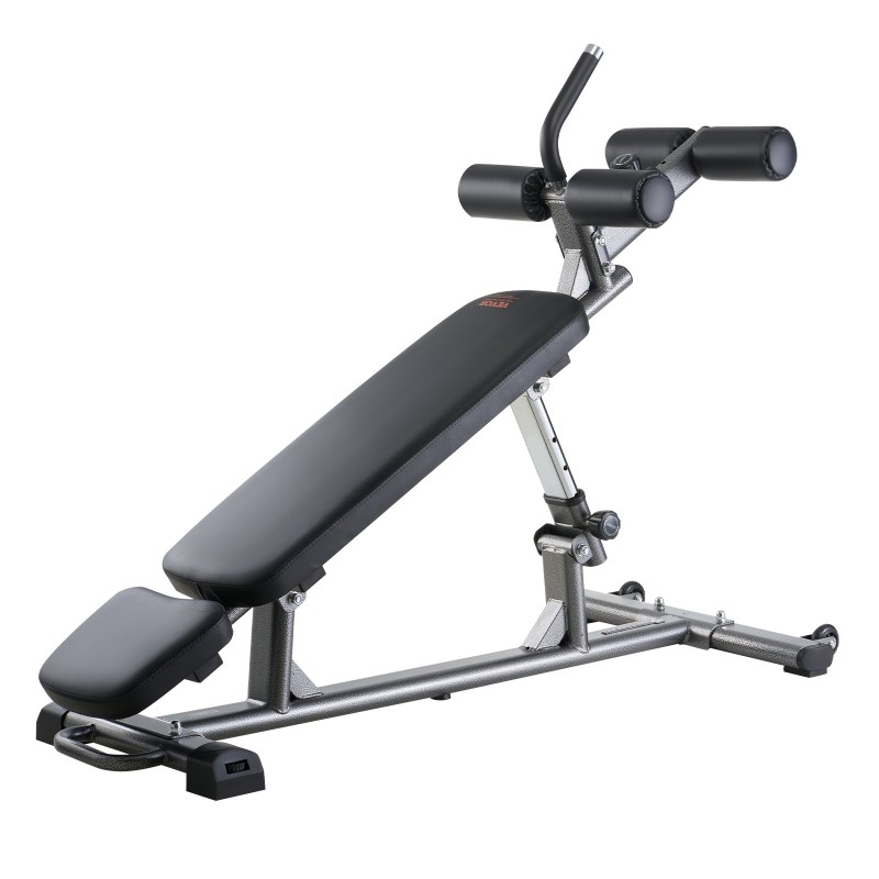 Monikäyttöinen kotikuntopenkki hiiliteräsrunko 4-portainen korkeussäätö säädettävä jalkatuki 453 kg kantavuus