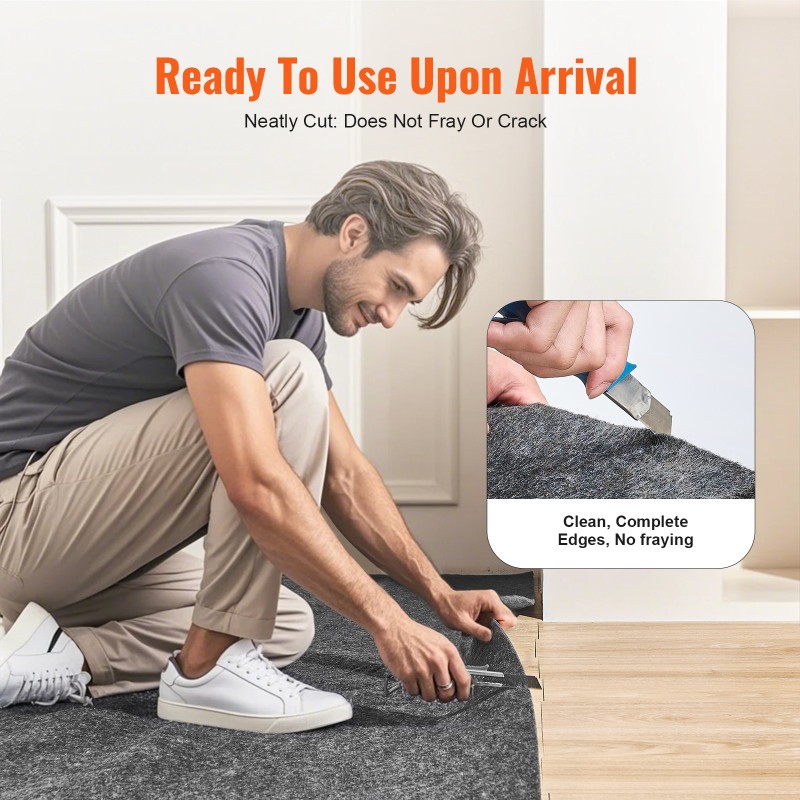 Mattopohja polyesterihuovasta 2240 x 3060 mm 12 mm harmaa maton alle