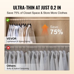 Samettihenkarit 50 kpl musta 5 kg kantavuus 360 asteen kääntyvä koukku