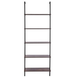 Seinään kiinnitettävä metallinen tikashylly viisi tasoa 640 x 300 x 1825 mm