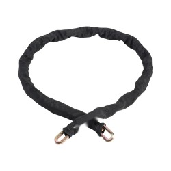 Teräksinen ketjulukko 9,5 mm 1800 mm polkupyörälle moottoripyörälle ja skoottereille musta