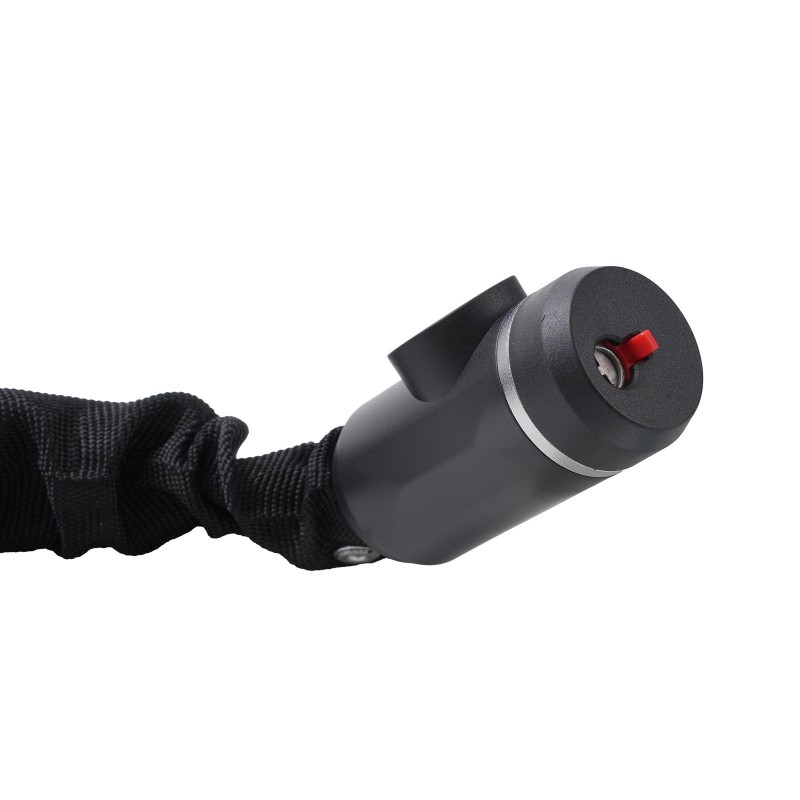 Polkupyörän ketjulukko metalliteräs 880 mm 8 mm avainlukko 2 avainta