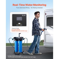 Deionisoitu vesijärjestelmä autonpesuun integroitu TDS-mittari kaksitoiminen ulostulotila 1211 l