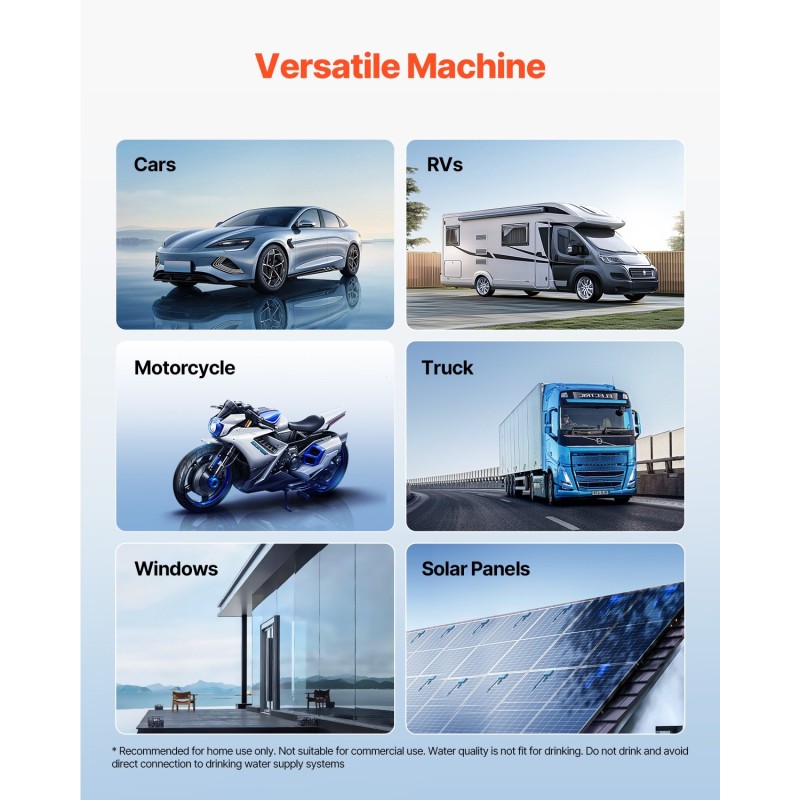 Deionisoidun veden järjestelmä auton pesuun integroidulla TDS-mittarilla kaksoisulostulolla 1211 litran nimellistuotolla