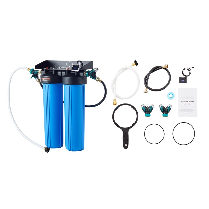 Deionisoidun veden järjestelmä auton pesuun integroidulla TDS-mittarilla kaksoisulostulolla 1211 litran nimellistuotolla