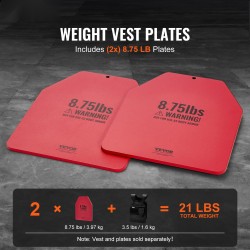 Painolevyt teräs kaksi kappaletta 8,75 paunaa painoliiviin mattapunainen