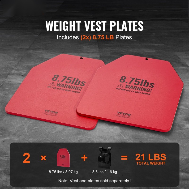 Painolevyt teräs kaksi kappaletta 8,75 paunaa painoliiviin mattapunainen