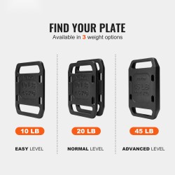 Valurautaiset ruck-painolevyt 2 kpl 4,5 kg säädettävä 4,5–9 kg ruck-kävelyyn