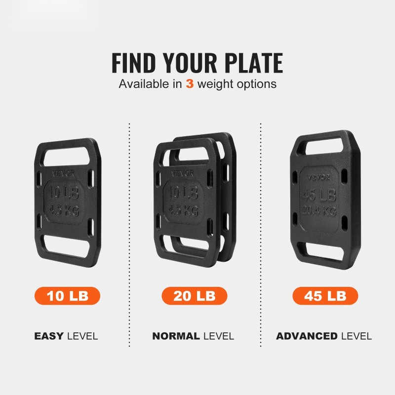 Valurautaiset ruck-painolevyt 2 kpl 4,5 kg säädettävä 4,5–9 kg ruck-kävelyyn