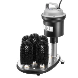 Sähköinen lasinpesukone ruostumaton teräs 5 harjaa 1200 lasia tunnissa 50 70 mm laseille