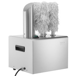 Sähköinen lasinkiillotuskone ammattikäyttöön 5 mikrokuituharjalla 330 lasia tunnissa lämminilmakuivaus