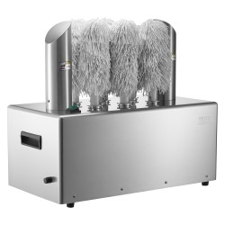 Sähköinen lasinkiillotuskone 8 harjainen 660 kuppia tunnissa lämminilmakuivauksella ammattikeittiöön