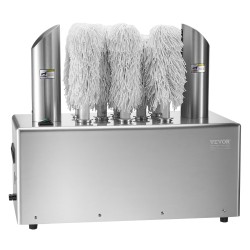 Sähköinen lasinkiillotuskone 8-harjainen 660 kuppia tunnissa lämminilmakuivauksella ammattikeittiöön