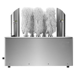 Sähköinen lasinkiillotuskone 8-harjainen 660 kuppia tunnissa lämminilmakuivauksella ammattikeittiöön