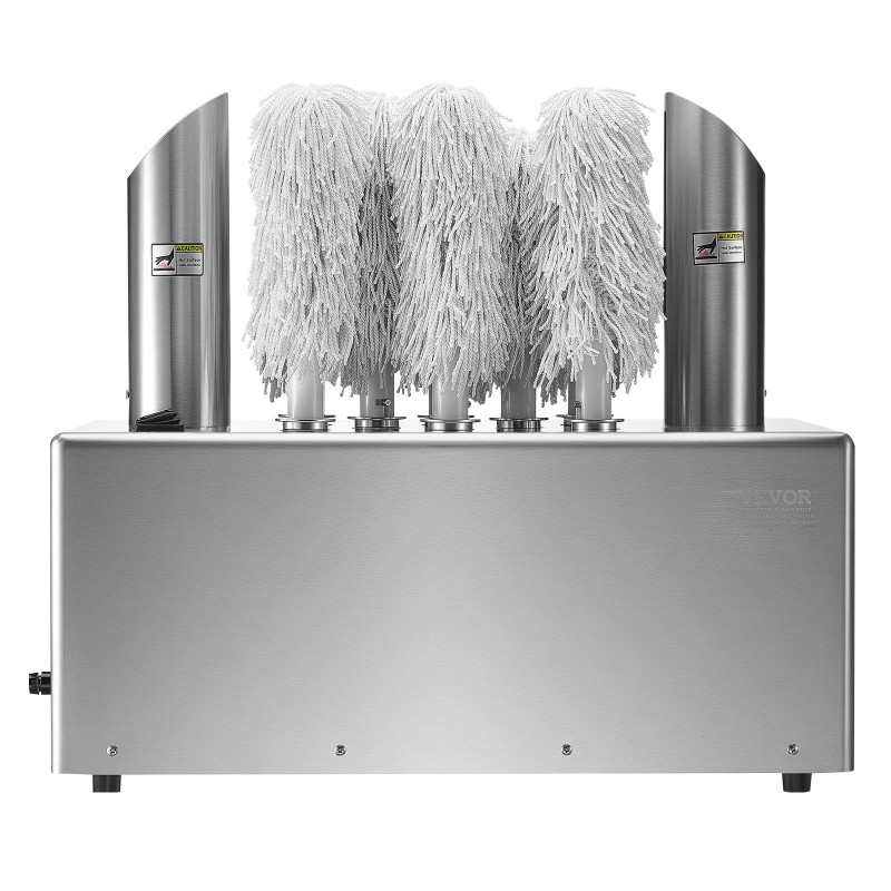 Sähköinen lasinkiillotuskone 8-harjainen 660 kuppia tunnissa lämminilmakuivauksella ammattikeittiöön