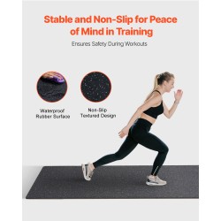 Kuntosalimatot kumipintaiset EVA-vaahtomuovi 14 mm 12 kpl 635x635 mm musta valkoiset pisteet