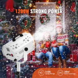 Lumiefektikone 1200 watin teräsrunko korkeussäädettävä jalusta langaton kaukosäädin