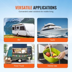 12 voltin kalvopumppu 6,81 l/min säädettävä paine 2,7–6,9 bar 1/2 tuuman MNPT-liitäntä