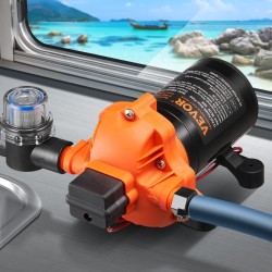 12 voltin kalvopumppu 6,81 l/min säädettävä paine 2,7–6,9 bar 1/2 tuuman MNPT-liitäntä