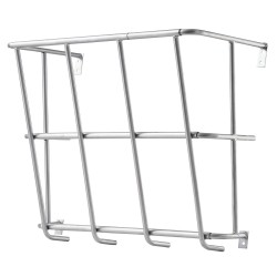 Heinäteline seinäkiinnitteinen hiiliteräksinen 18,5 gallonan kapasiteetilla vuohille hevosille ja lampaille