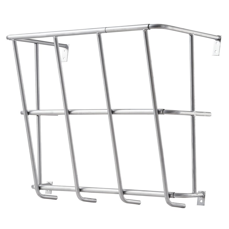 Heinäteline seinäkiinnitteinen hiiliteräksinen 18,5 gallonan kapasiteetilla vuohille hevosille ja lampaille