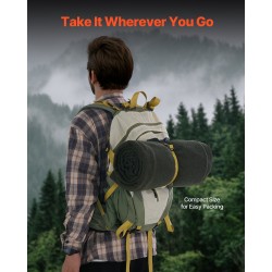 Villasekoitteinen retkihuopa 80% villaa 1,62 x 2,23 m retkeilyyn