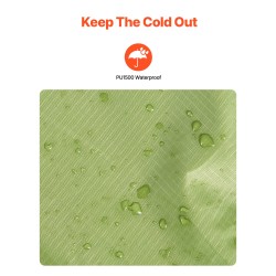 Puettava leiriviltti polyesterifleeceä koko kaksi metriä kertaa yksi ja puoli metriä