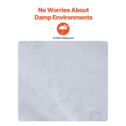 Puettava ulkoiluviltti polyesterifleece 220 GSM 2 m x 1,5 m vettähylkivä vaaleanharmaa