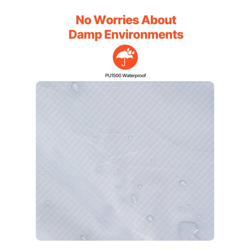 Puettava ulkoiluviltti polyesterifleece 220 GSM 2 m x 1,5 m vettähylkivä vaaleanharmaa