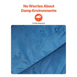 Retkeilyviltti puettava polyesterikuitu 1,9 x 1,32 m vettähylkivä PU1500 kuvioitu