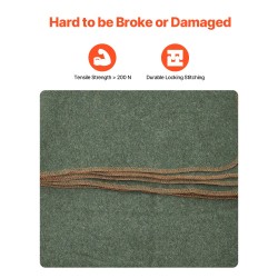 Villasekoitepeitto 1,62x2,23m 80-prosenttinen villasekoite esipesty liekinesto retkeilyyn