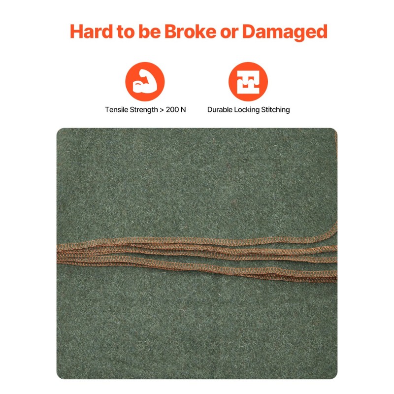 Villasekoitepeitto 1,62x2,23m 80-prosenttinen villasekoite esipesty liekinesto retkeilyyn