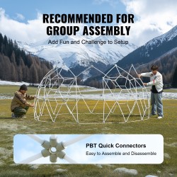 Kupoliteltta läpinäkyvä 0,3 mm PVC 365,8 cm halkaisija 2,19 m korkeus