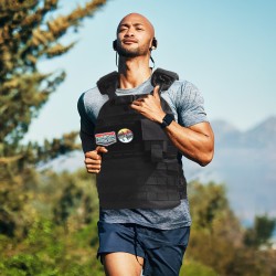 Painoliivi säädettävä 3,5–40 paunaa 1000D nailon musta miehille ja naisille