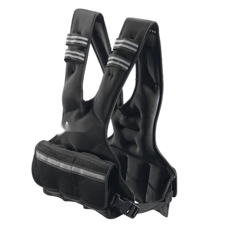 Painoliivi musta neopreeninen säädettävä 5–9,1 kg 6 painopussia juoksuun