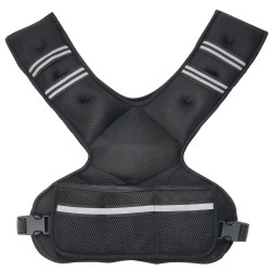 Neopreeninen painoliivi säädettävä 20 32 paunaa 6 rautapussia pehmustetut olkahihnat heijastavat yksityiskohdat