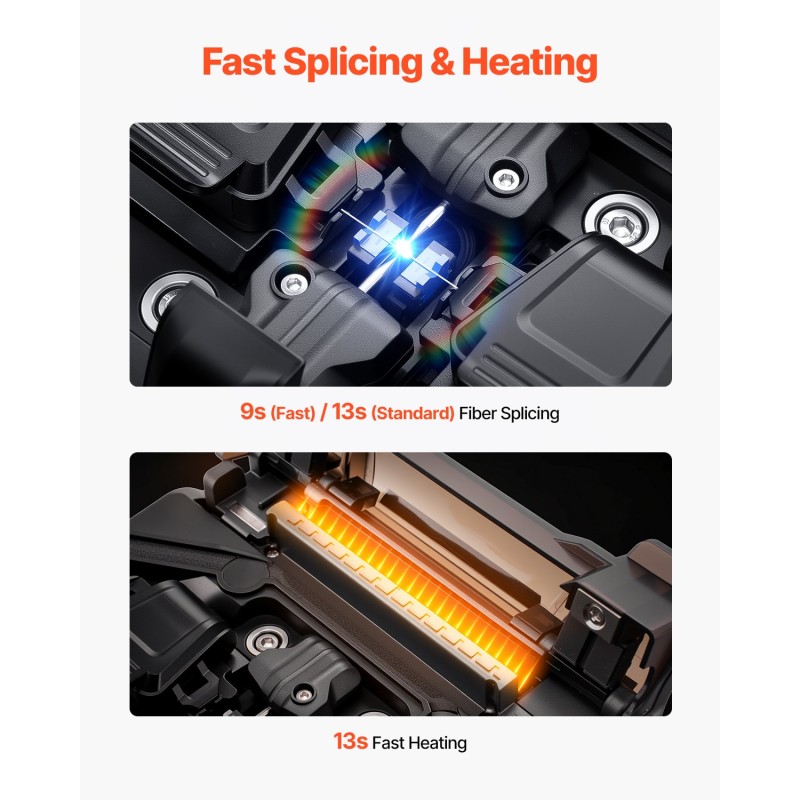 Kuituhitsain 6 moottoria ytimen ja vaipan kohdistus 5 tuuman näyttö