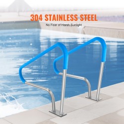 Uima-altaan ruostumattomat teräskaiteet 2 kpl 1220 x 905 x 100 mm