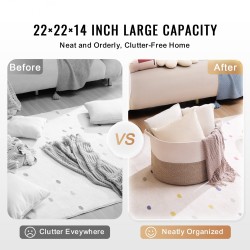 Säilytyskori polyesteripuuvillasta ja kuitukankaasta 87 l 558x558x355 mm taitettava kantokahvoilla