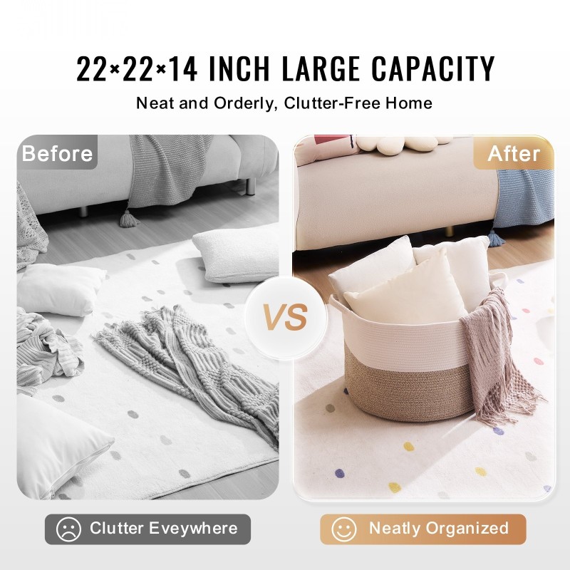 Säilytyskori polyesteripuuvillasta ja kuitukankaasta 87 l 558x558x355 mm taitettava kantokahvoilla