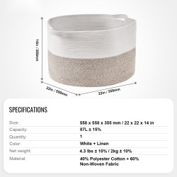 Säilytyskori polyesteripuuvillasta ja kuitukankaasta 87 l 558x558x355 mm taitettava kantokahvoilla